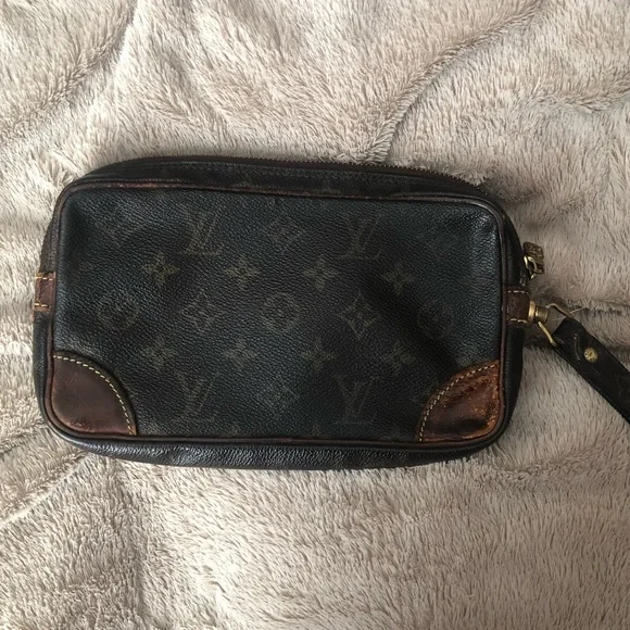 Louis Vuitton Black and Brown Wristlet - Picture 2 of 6